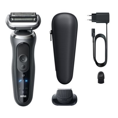 Braun Series 7 Electric Shaver, +1 Attachment, 72-G1200S, Grey