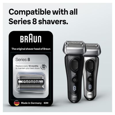 Braun Electric Shaver Head Replacement Part 83M, Silver