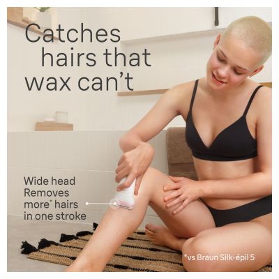 Braun Silk-�pil 7,  Epilator For Easy Hair Removal, Lasting Smooth Skin, 7-060, White/Flamingo