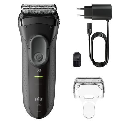Braun Series 3+ Electric Shaver, Dry, 3000S, Grey