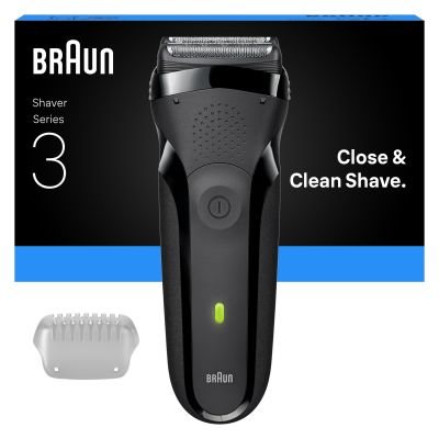 Braun Series 3 300 Electric Shaver, Razor for Men, Black