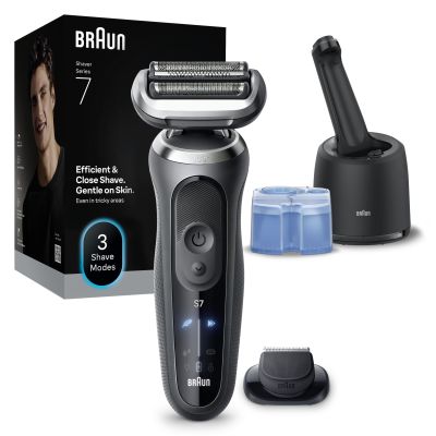 Braun Series 7 Electric Shaver, SmartCare Center, +1 Attachment, 72-G7200CC, Grey