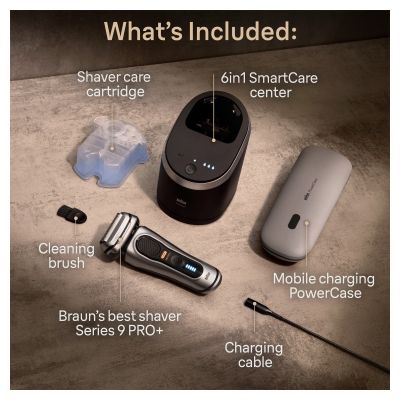 Braun Series 9 PRO+ 9477CC Silver Electric Shaver