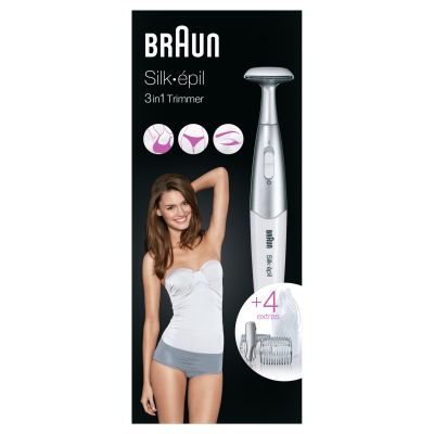 Braun Silk-�pil Bikini Styler FG1100 White with 4 Extras