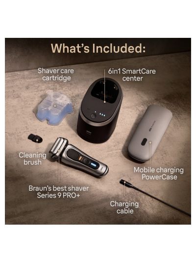 Braun Series 9 PRO+ 9477CC Silver Electric Shaver