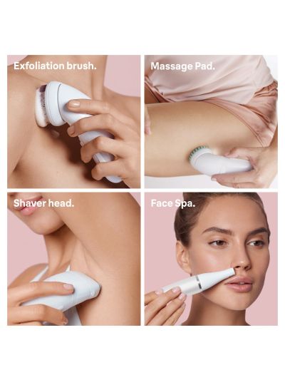 Braun Silk-épil 9 9-985 Deluxe 7-in-1 Epilator, Shaver, Exfoliator